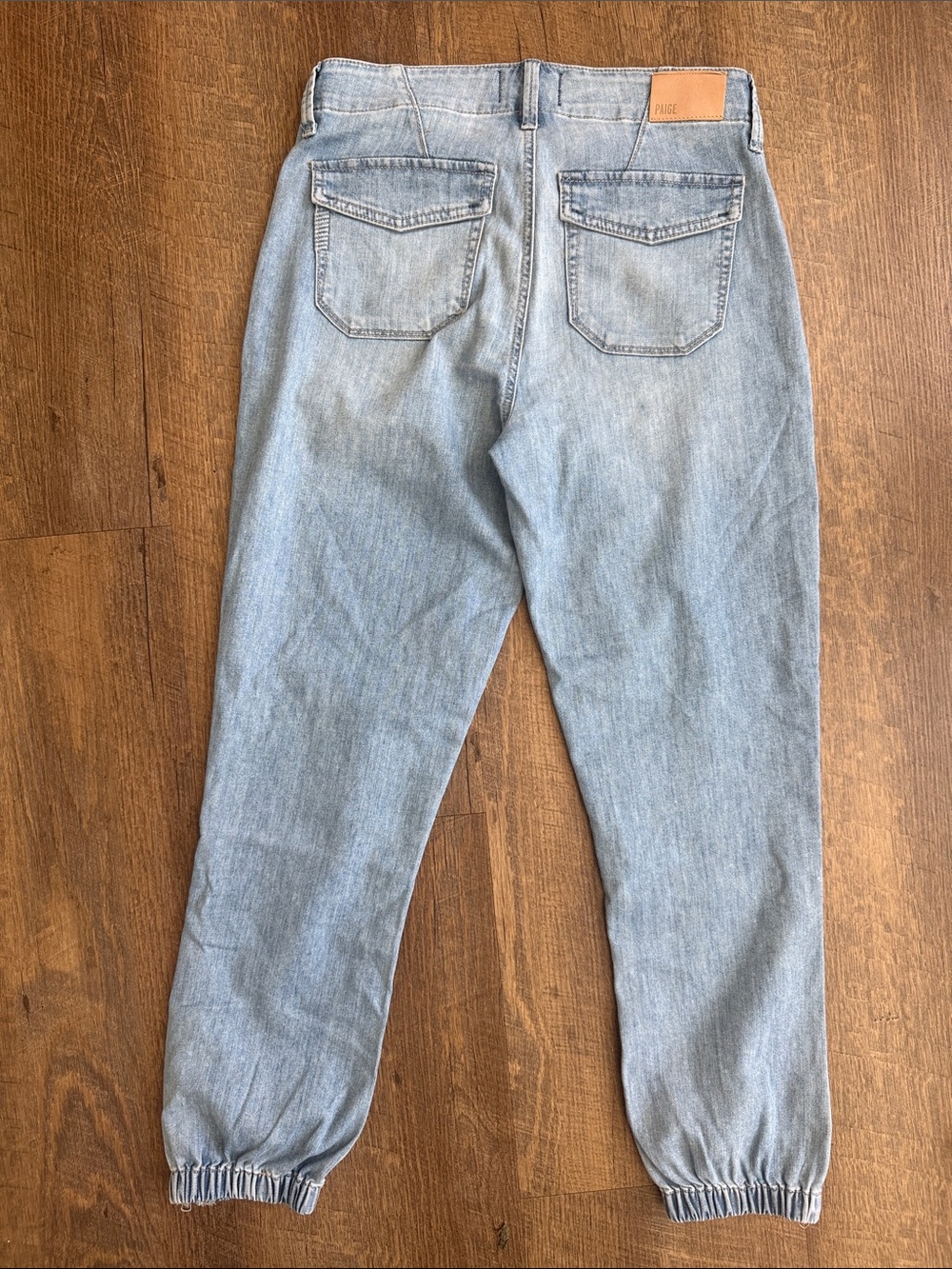 PAIGE Women’s Mayslie Soft Denim Light Wash Jogger Size 25 - Picture 8 of 11